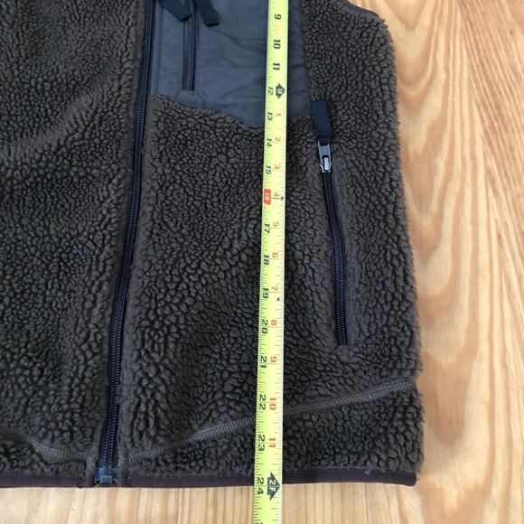 Patagonia Women’s Deep Pile Retro X Sherpa Fleece Vest Brown Gray Size SMALL - Picture 5 of 9